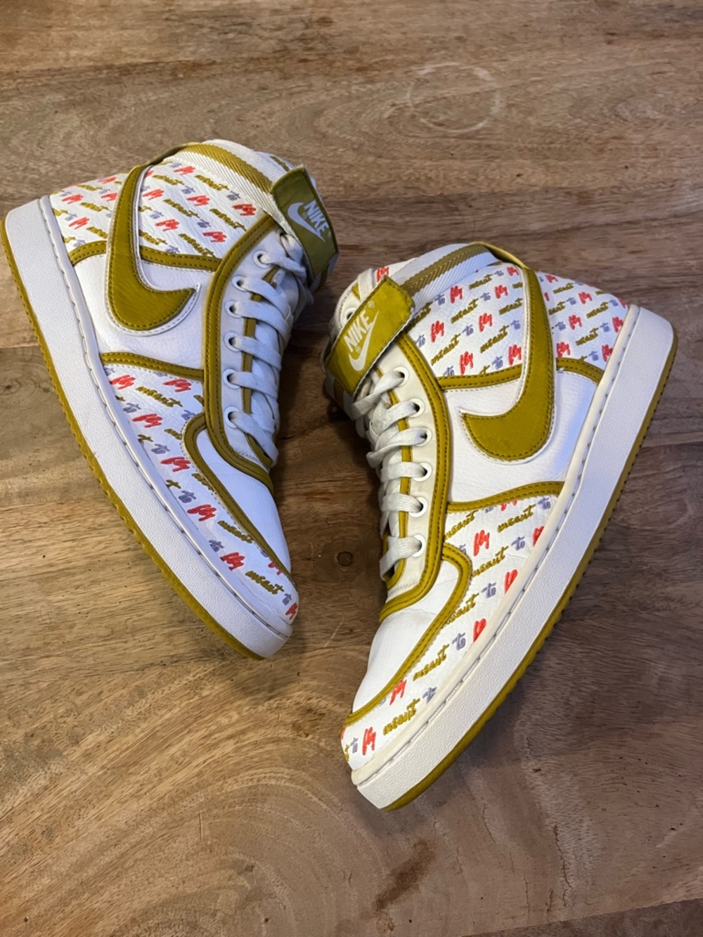 Nike Vandal HI LX WMNS Shoes Blackened White Dark Citron AH6826-101